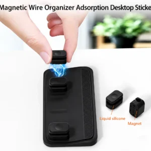 magnetic cable organizer for desk black color