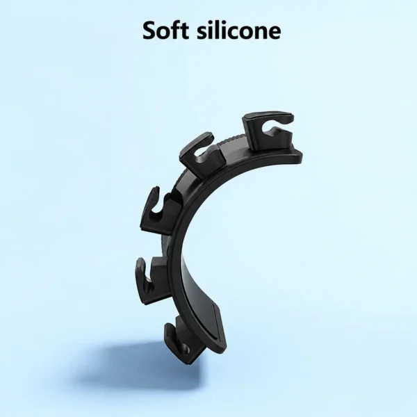 black magnetic cable holder with multiple wires