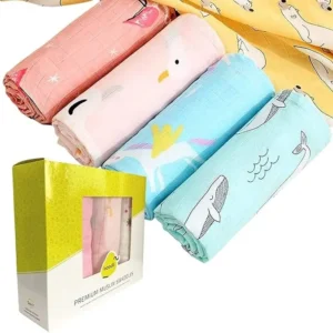 breathable muslin baby swaddle cloth