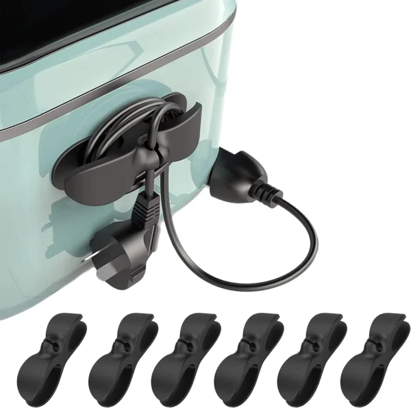 cable organizer clips set for desk