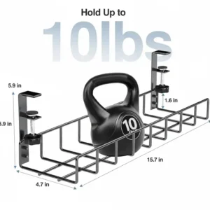 Under desk cable organizer for clean cable management