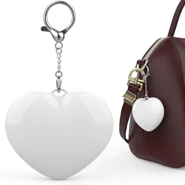 usb rechargeable heart keychain light