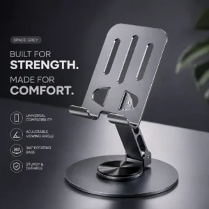 space grey adjustable mobile phone stand