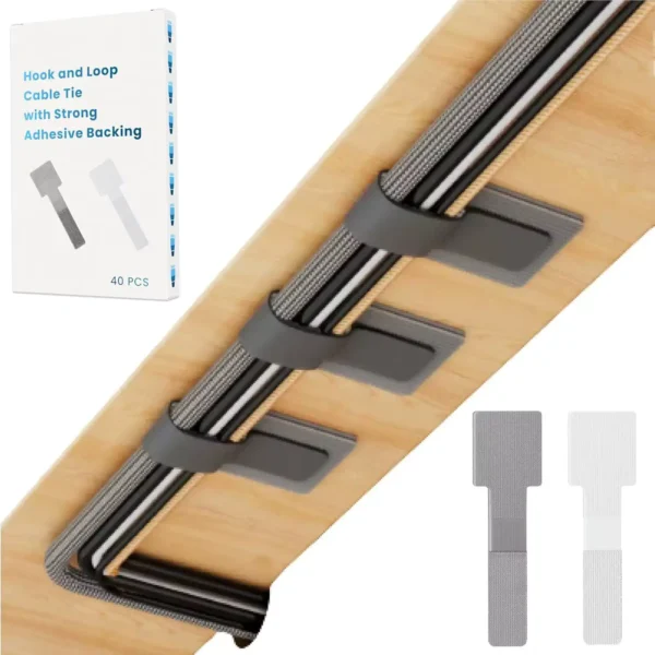 reusable cable organizer for desk setup