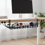 Office cable management tray for desk wire organization