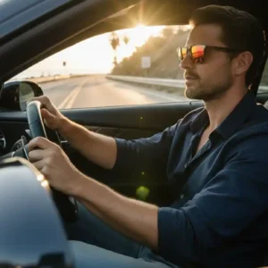 stylish sunglasses with lightweight frame