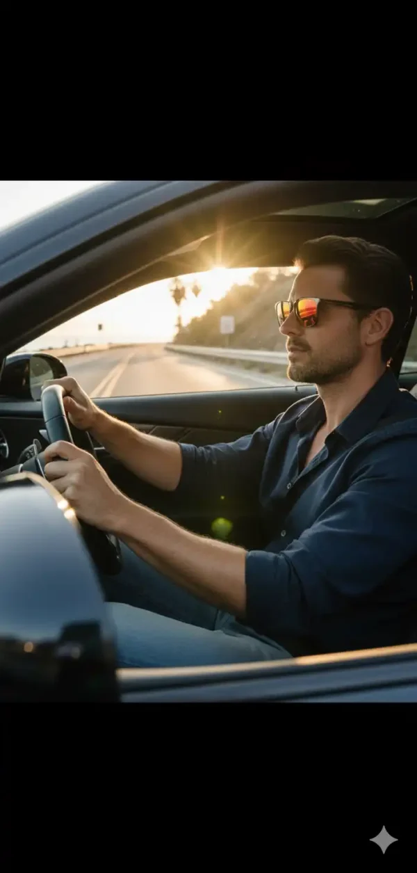 stylish sunglasses with lightweight frame